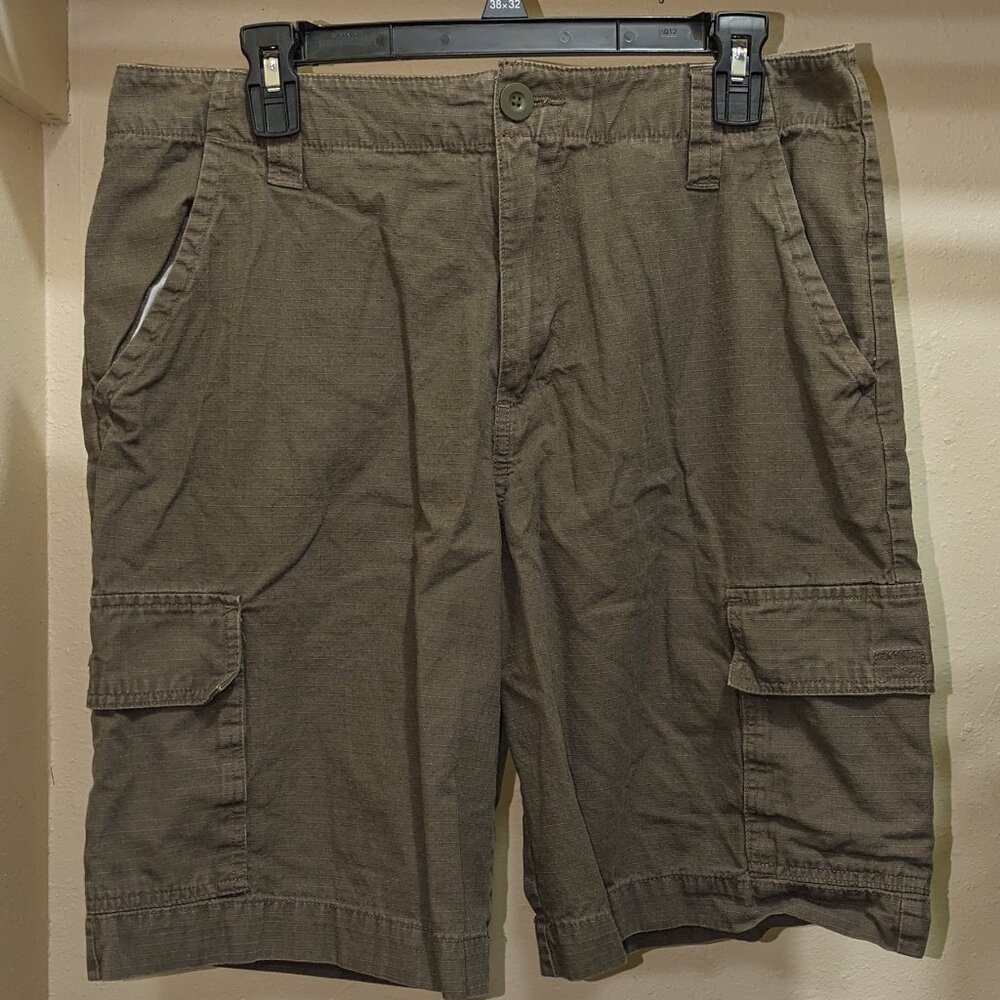 Open Trails solid greenish brown W 34" L 10" Men's Shorts